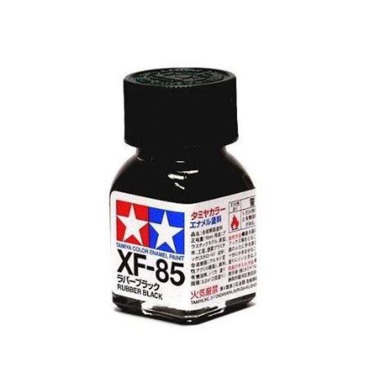 Vopsea enamel pentru modelism Tamiya 80385 XF-85 Rubber Black Enamel Paint 10ml Tam XFE851