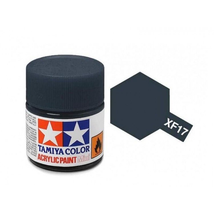 Vopsea acrilica pentru modelism Tamiya 81317 XF-17 Sea Blue (matt) 23ml TAM XF17