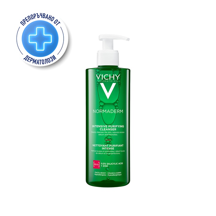 Почистващ гел Vichy Normaderm, За мазна кожа, 400 мл