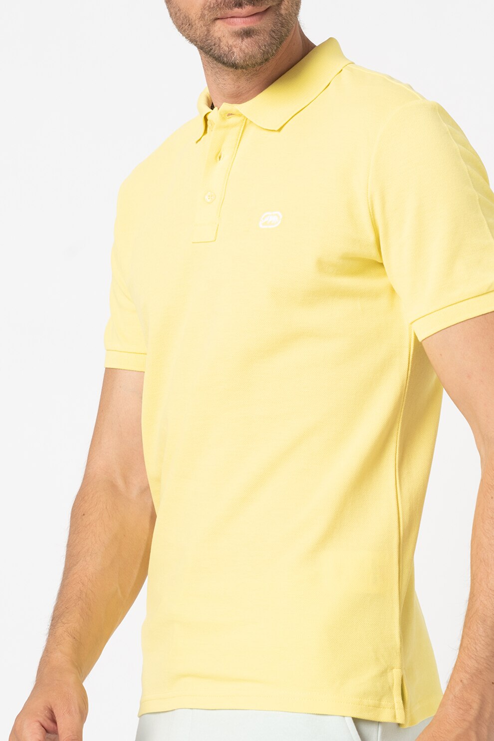 Ecko, Tricou polo din material pique, Galben
