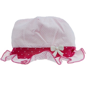 Caciula pentru fete Mini Junior BND-18, Roz S Caciula pentru fete Mini Junior BND-18, Roz S