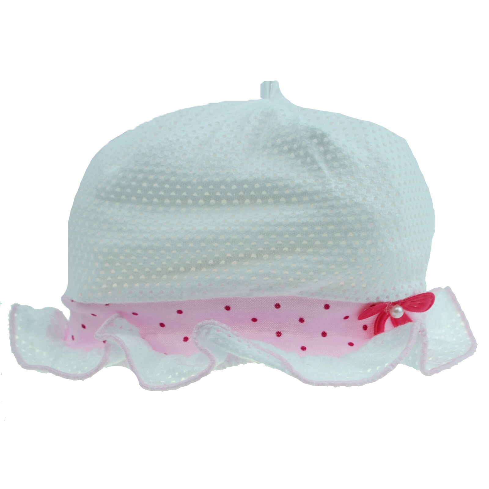 Caciula pentru fete Mini Junior BND-20, Alb S