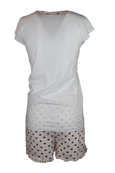 Pijamale scurte dama, Love and Bra - Alb, Marime M INTL