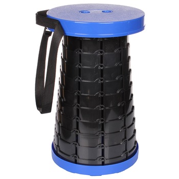 Scaun pliabil pentru camping, pescuit , drumetii, Merco Smart, negru/albastru Scaun pliabil pentru camping, pescuit , drumetii, Merco Smart, negru/albastru
