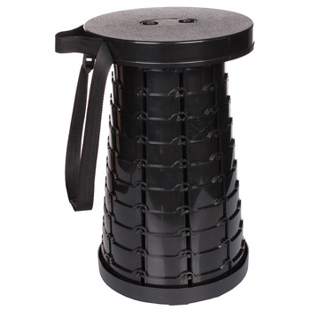 Scaun pliabil pentru camping, pescuit , drumetii, Merco Smart, negru Scaun pliabil pentru camping, pescuit , drumetii, Merco Smart, negru