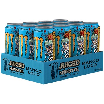 Bautura Energizanta Monster, Mango Loco, Doza, 12 x 0.5l Bautura Energizanta Monster, Mango Loco, Doza, 12 x 0.5l