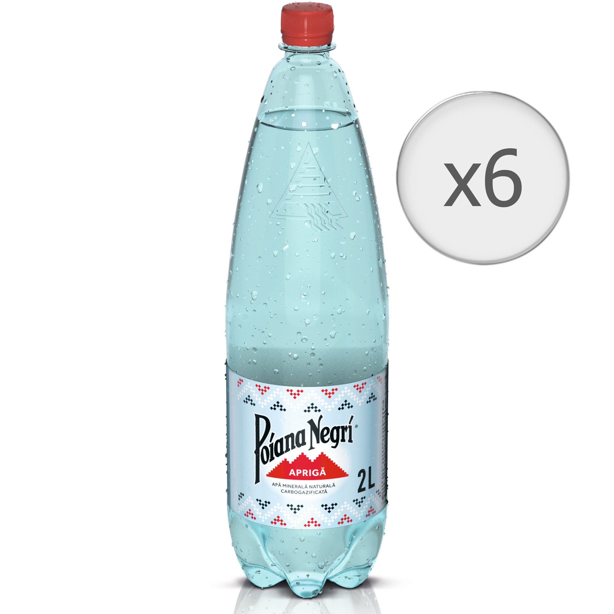 Apa Minerala Poiana Negri Apriga, Pet, 6 x 2l