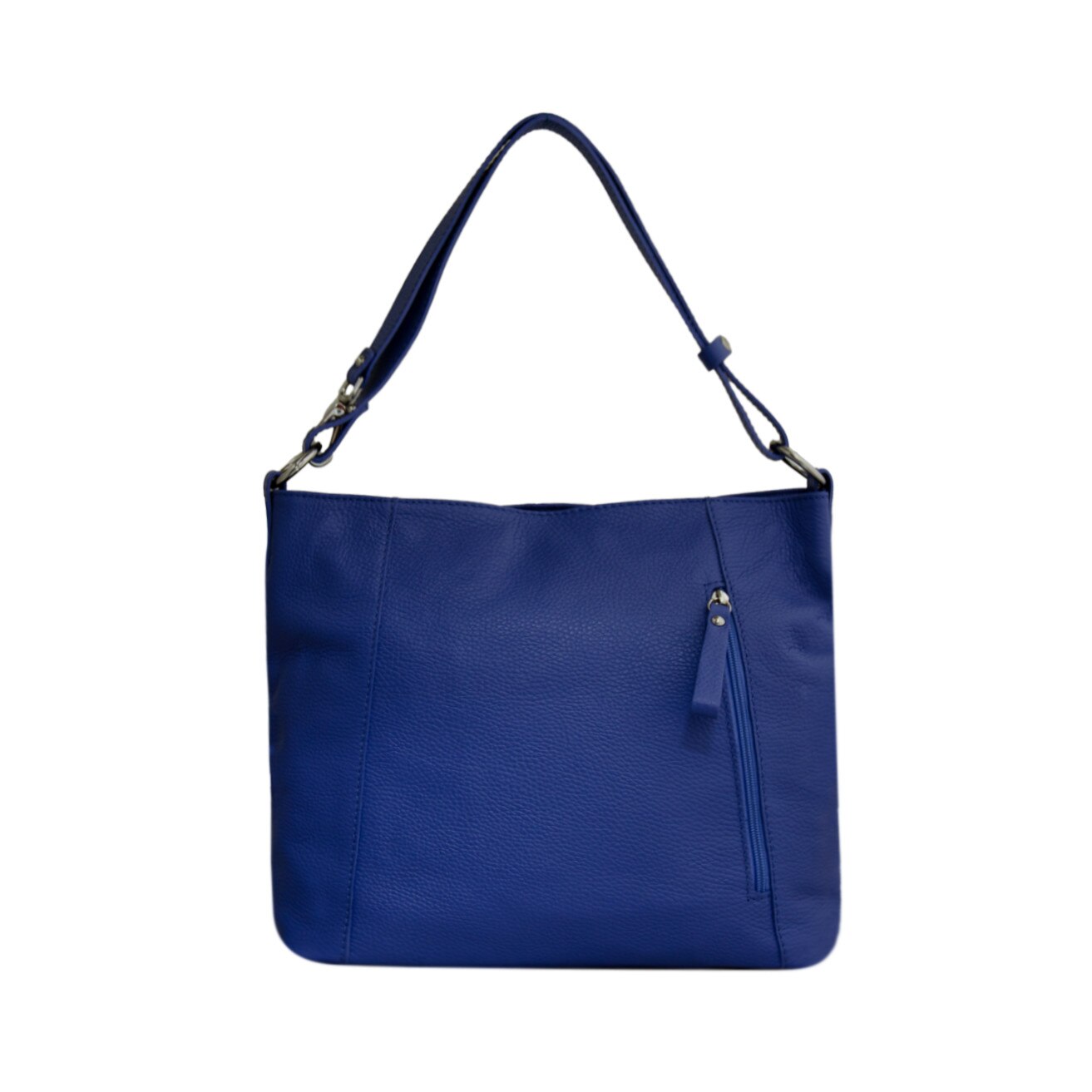 Geanta de dama din piele naturala Eva Bags, Angelina albastru jeans