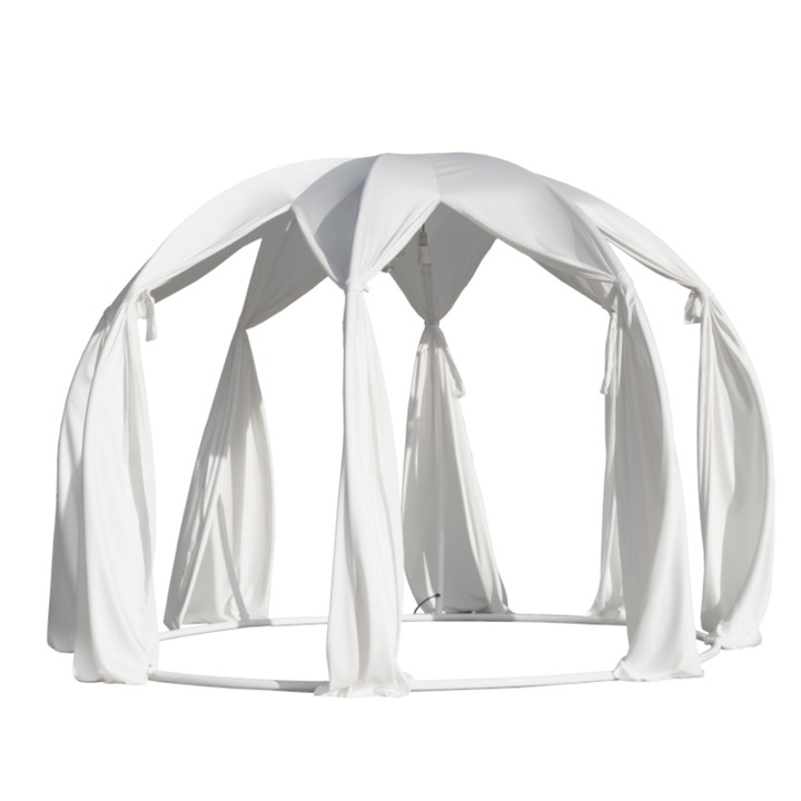 Шатра Astreea Canopy, Изцяло алуминий, Осветление Philips, Интегрирана електрическа система, Двор, Басейн, Диаметър 3.7m