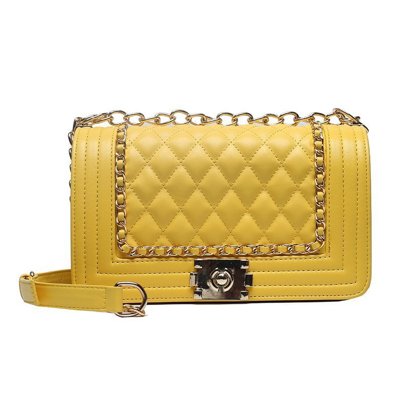 Geanta dama Calandre Galben