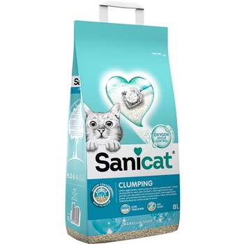 Nisip litiera Sanicat Clumping, Marseille, 8 l Nisip litiera Sanicat Clumping, Marseille, 8 l