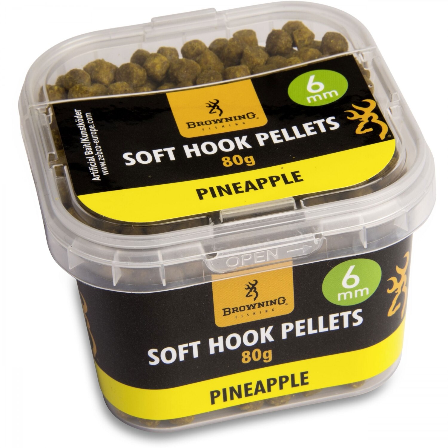 Pelete Soft Soft Hook Pellets 6mm 80g Pineapple