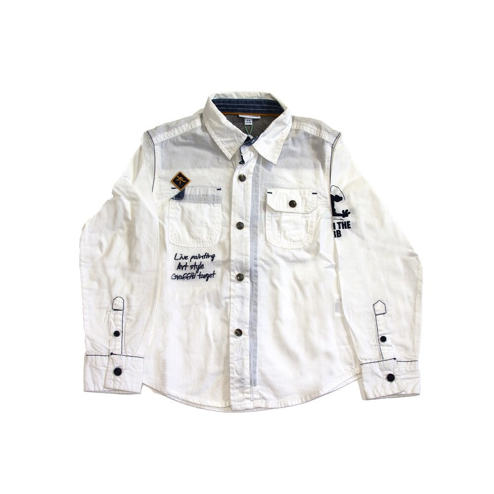 Camasa Tom&Jerry, OVS, 5-6 ani, alb-albastru