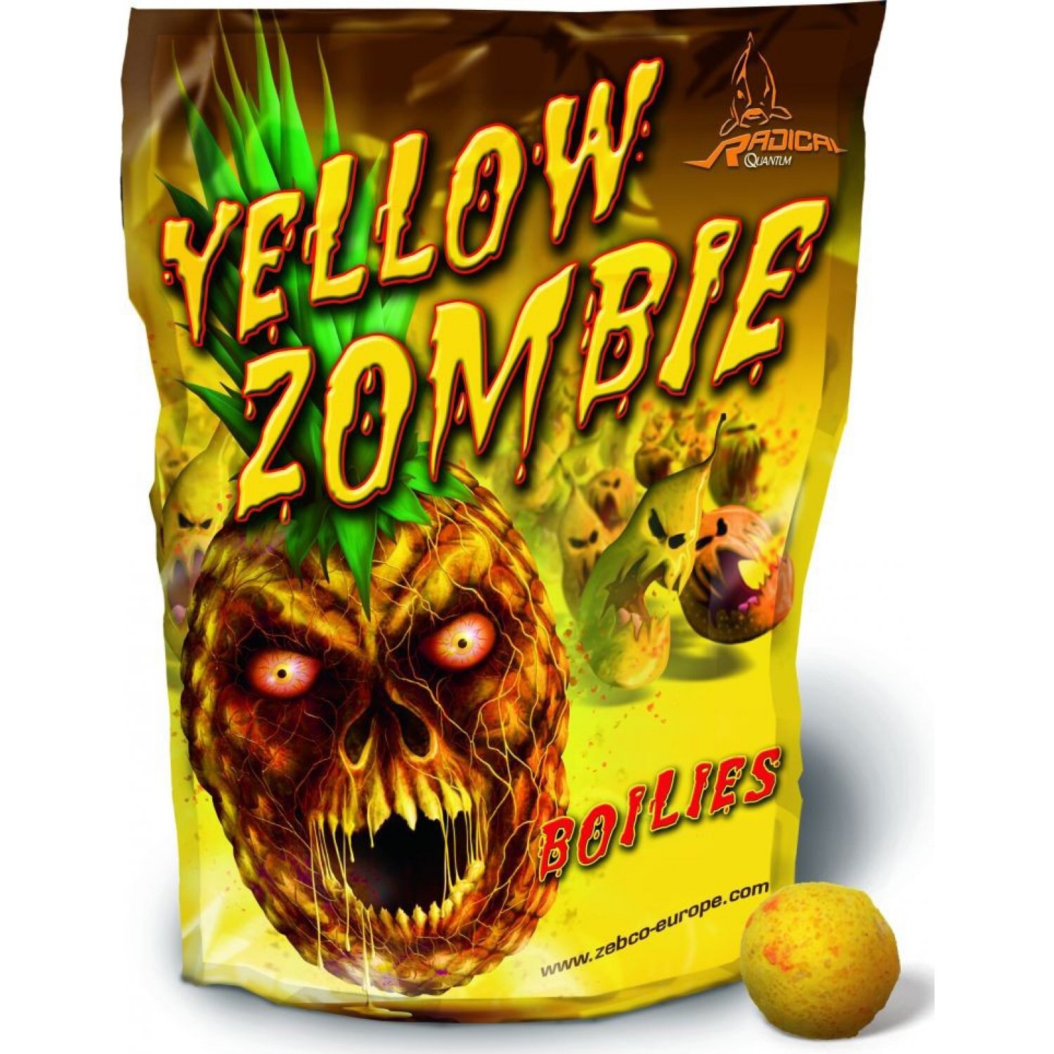 Boilies Yellow Zombie Boilie 16mm 1kg