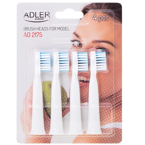 Set capete de rezerva pentru periuta de dinti Adler AD 2175 - 4 bucati