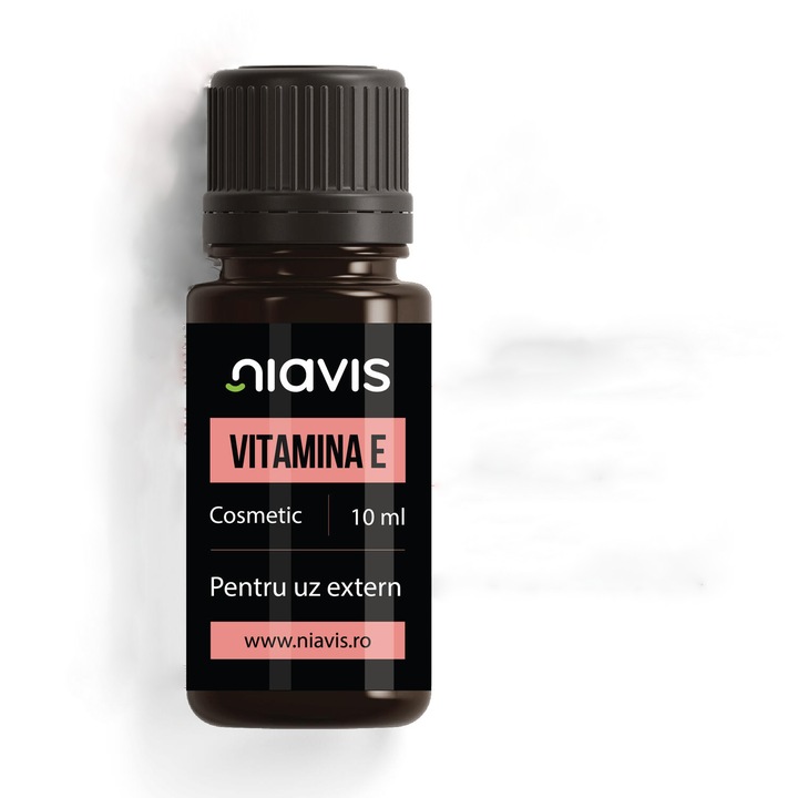 Kozmetikai olaj, E-vitamin, Niavis, ránctalanító, UV védelem, gyulladáscsökkentő, 10 ml