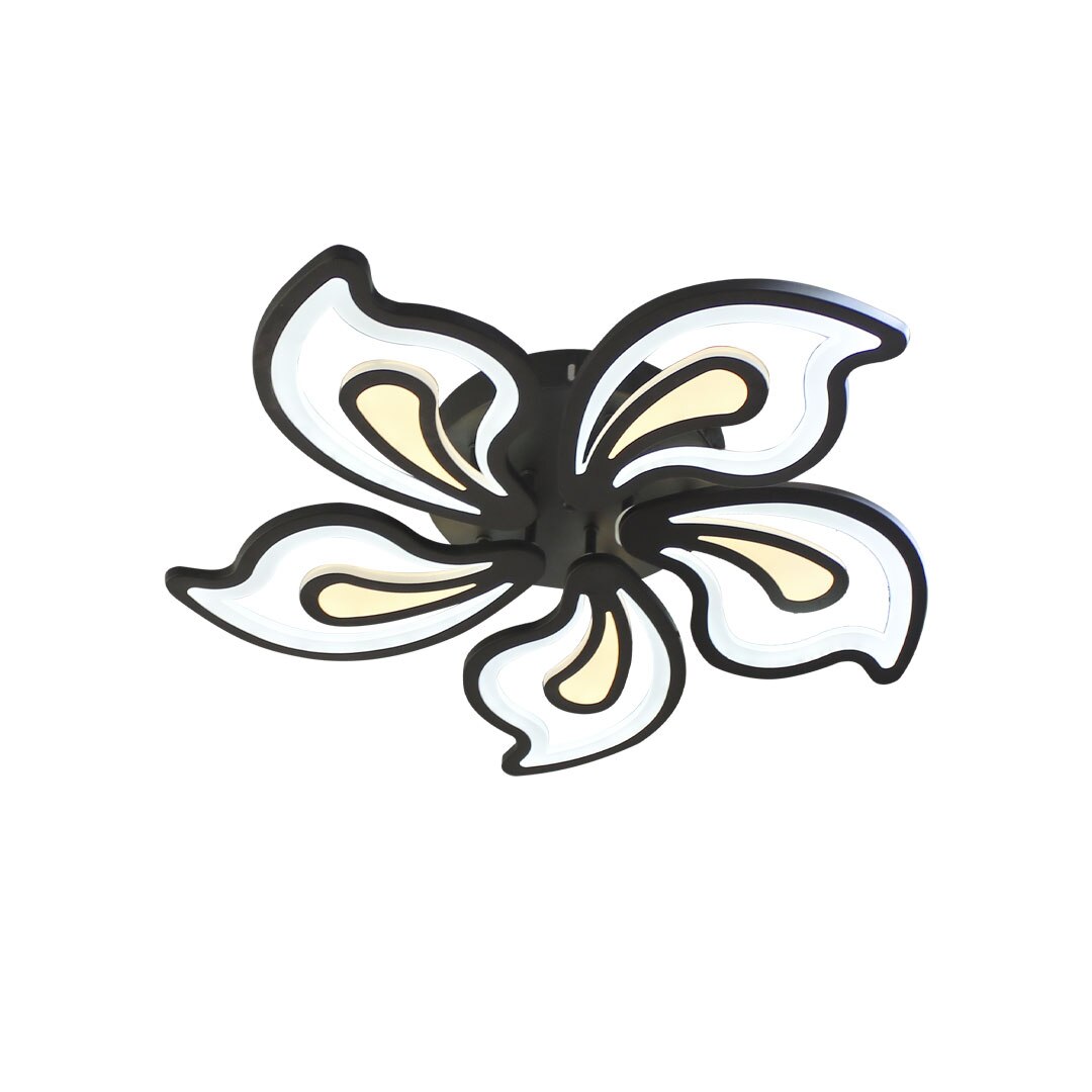 Lustra LED STARKE, 2.4 GHz, intensitate reglabila, lumina calda/neutra/rece, negru 150W