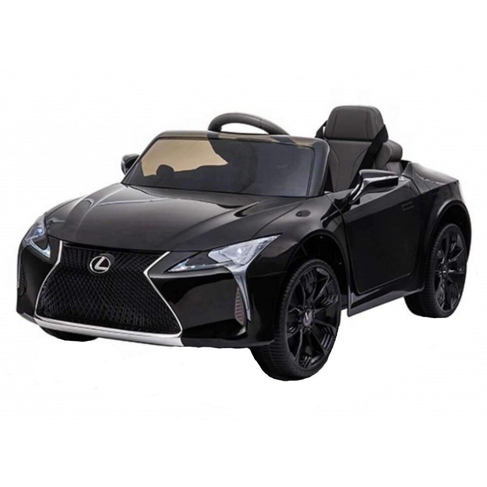 Masinuta electrica cu roti Eva si scaun de piele Lexus LC500 Black