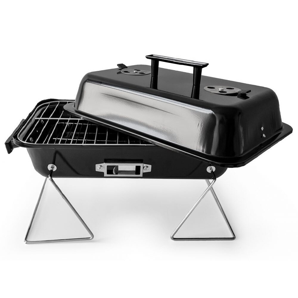 Gratar portabil pentru gradina, se poate utiliza si in diferite deplasari, 48x28x31 cm, picioare pliabile