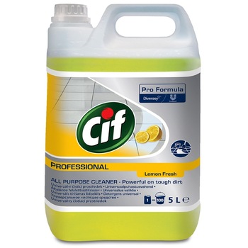 Detergent Cif Professional,Diversey, Lemon Fresh, universal, 5L Detergent Cif Professional,Diversey, Lemon Fresh, universal, 5L