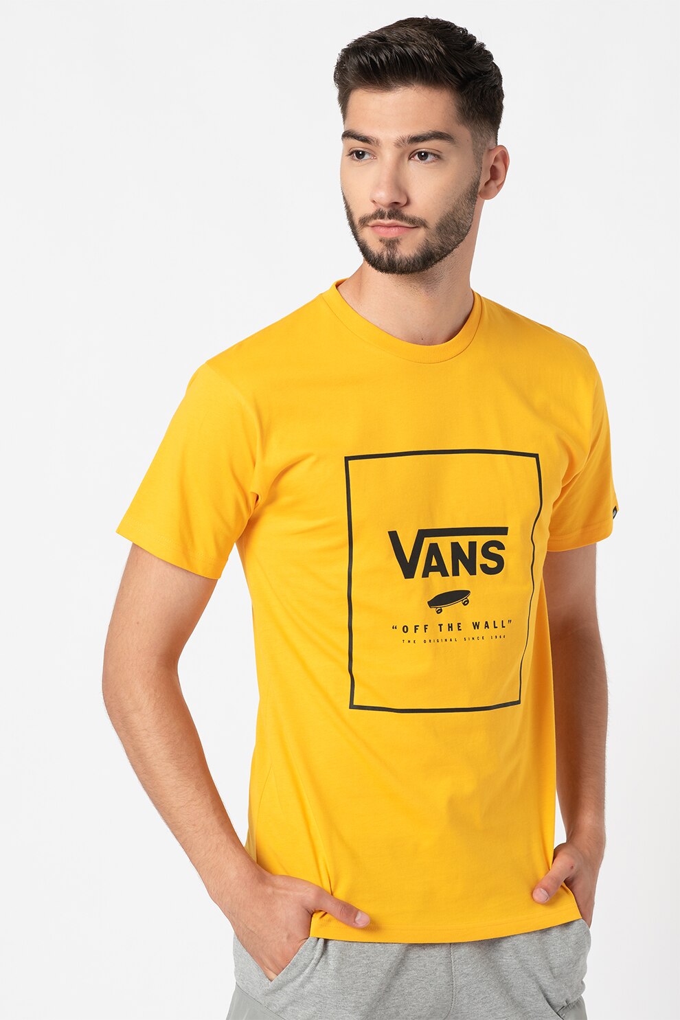 Vans, Tricou cu imprimeu logo Classic, Portocaliu