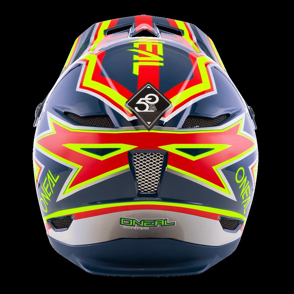 Casca Integrala O'Neal Fury Rapid - 59-60 cm, L, Albastru-Galben