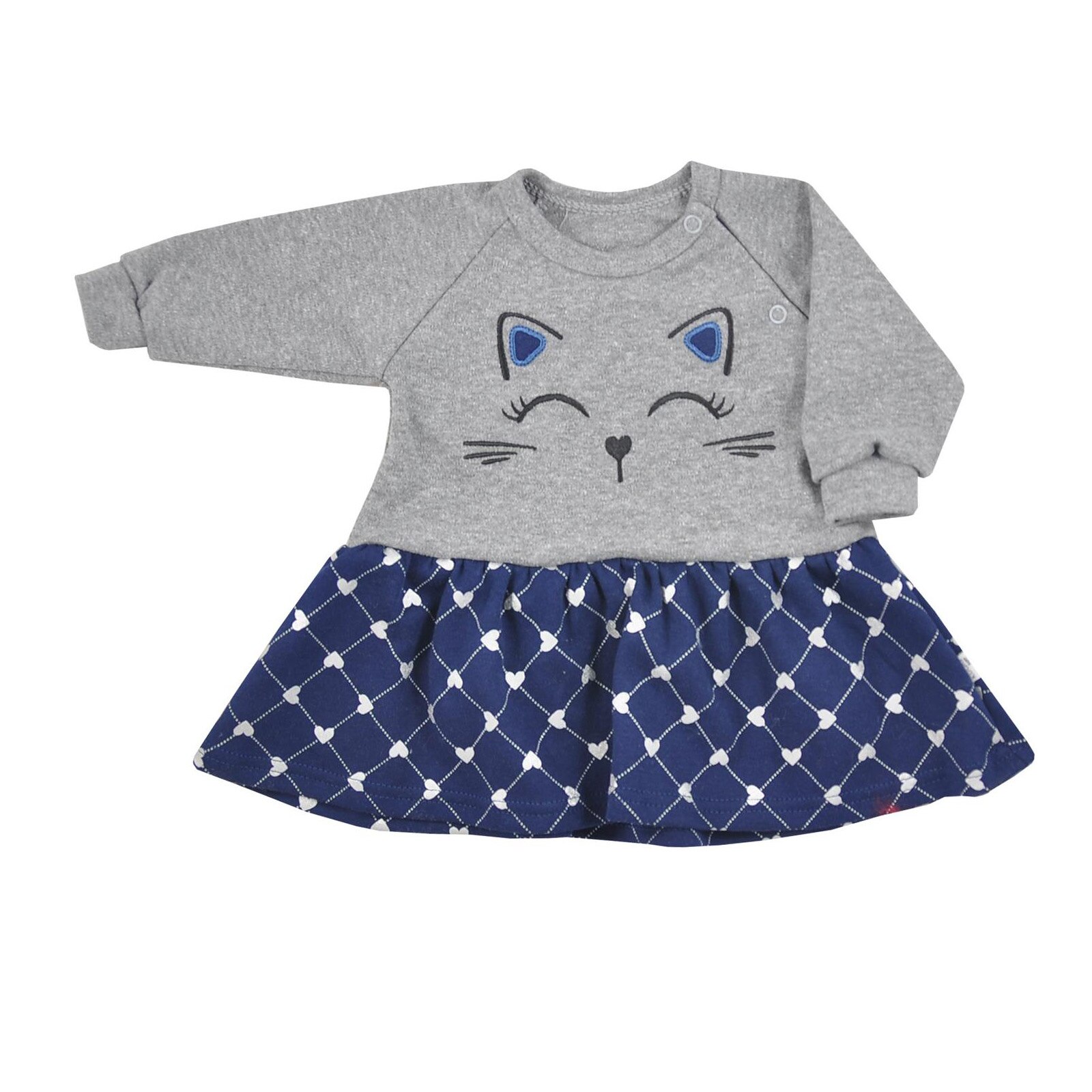 Rochie cu maneca lunga pentru fete Koala Kotka 07-618, Multicolor 86 cm