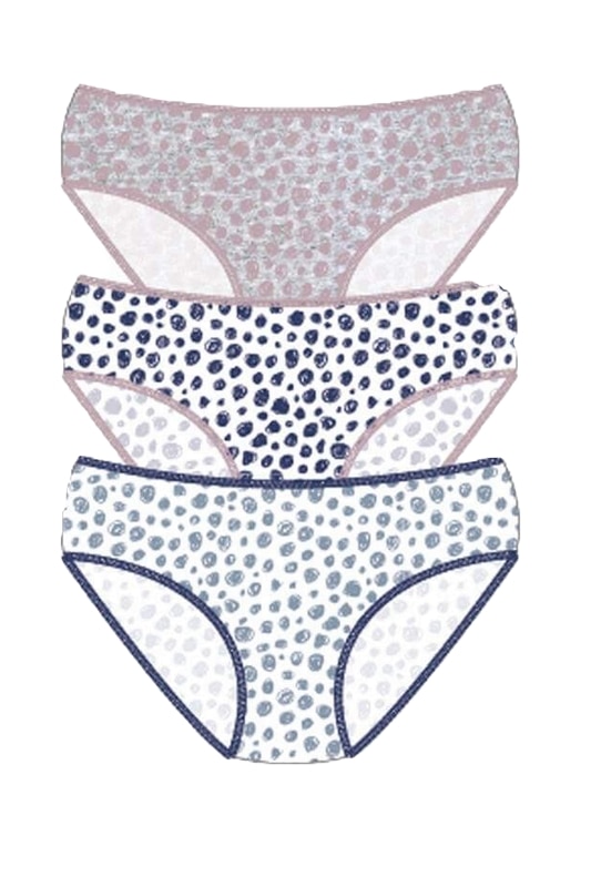 Set 3 slip brazilian dama model 3490OC, Multicolor