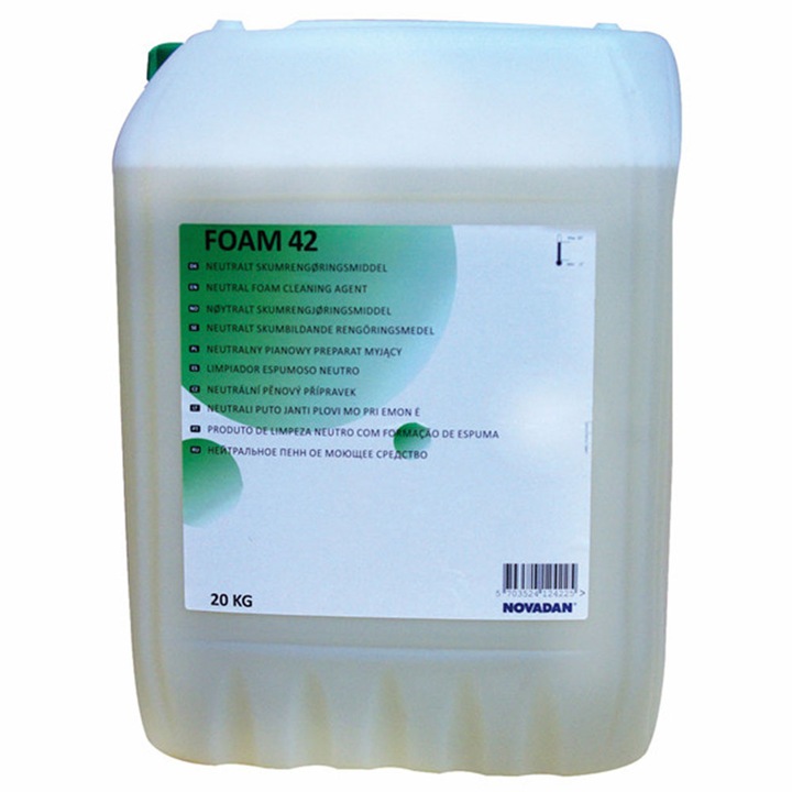 Индустриален пенообразуващ препарат с неутрално pH Novadan FOAM 42, 20KG