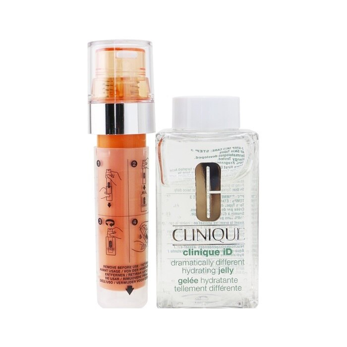 Set Clinique ID Custom-Blend Hydration System, Hydrating Jelly Base 115ml, Active Cartridge Concentrate Fatigue 10ml