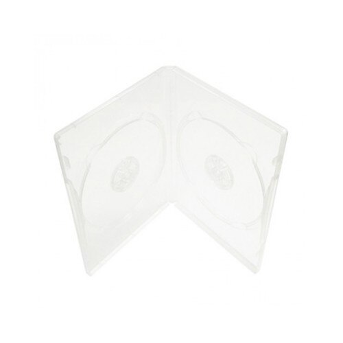 Carcasa 2 DVD X-RED Lucioasa, 14mm, Transparenta