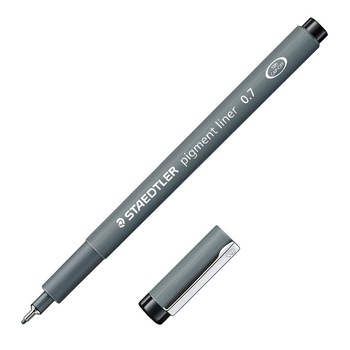 Pigment liner Staedtler, 0.7 mm negru ST-308-07-9 Pigment liner Staedtler, 0.7 mm negru ST-308-07-9