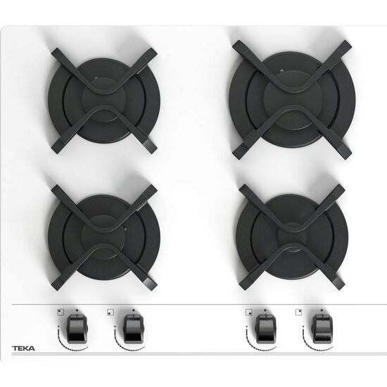 Plita Incorporabila Teka GBC 64001 KBN, Gaz, 7300w, 4 zone de gatit, 60cm, Alb