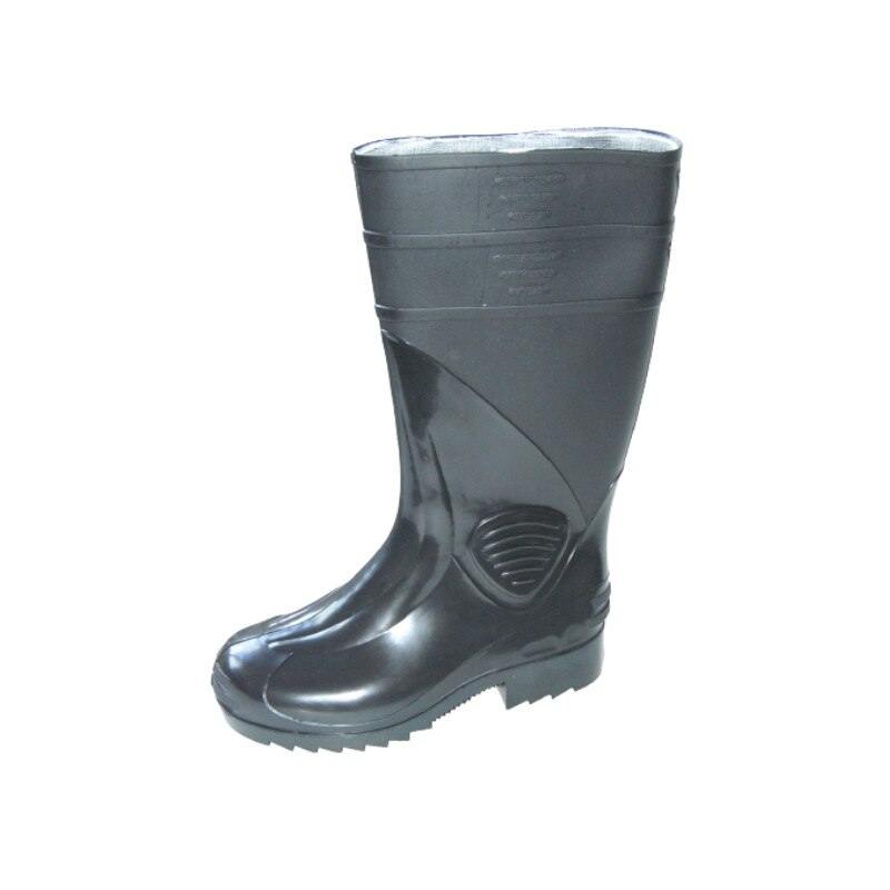 Cizme protectie, Interbabis, PVC, antiderapante, marime 42, negru