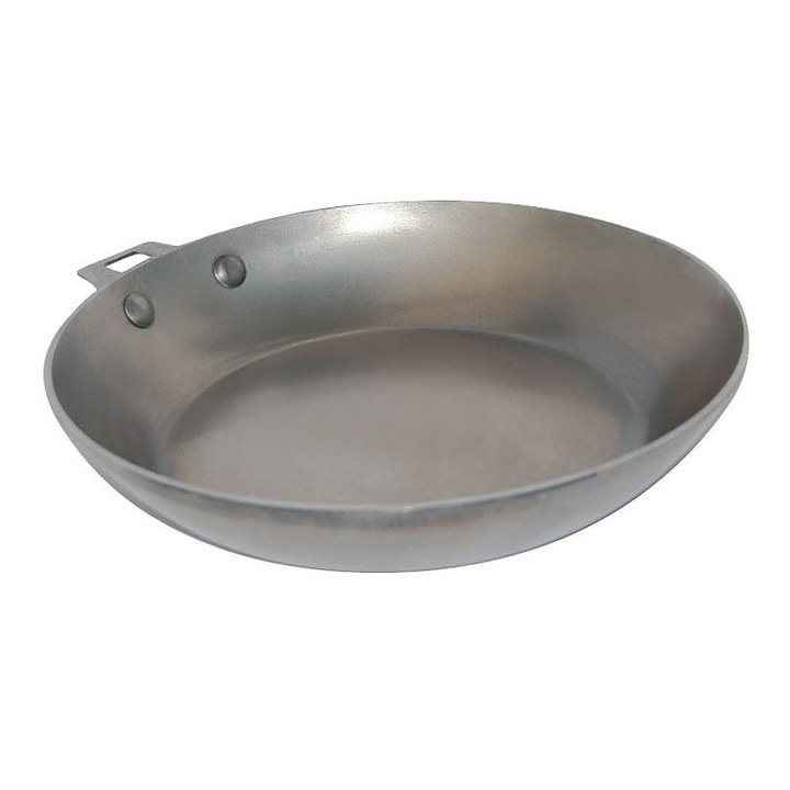 De Buyer serpenyő, 24 cm, acél, szürke