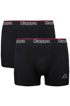 Set 2 boxeri KAPPA, 95% BBC, banda elastica colorata cu LOGO, negru/negru Set 2 boxeri KAPPA, 95% BBC, banda elastica colorata cu LOGO, negru/negru