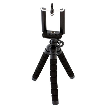 Suport Telefon Trepied Pentru Birou Tripod Selfie stick inaltime 26 cm negru Suport Telefon Trepied Pentru Birou Tripod Selfie stick inaltime 26 cm negru