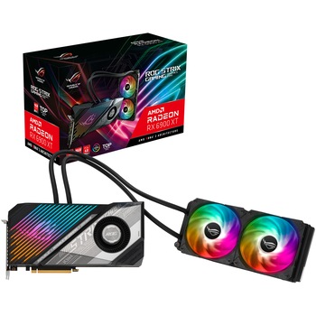Placa video ASUS ROG Strix LC Radeon™ RX 6900 XT GAMING, 16GB GDDR6, 256-bit Placa video ASUS ROG Strix LC Radeon™ RX 6900 XT GAMING, 16GB GDDR6, 256-bit