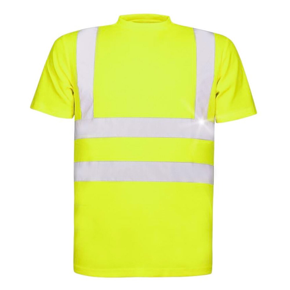 Tricou simplu reflectorizant cu maneca scurta REF 101, culoare galben, marimea 4XL