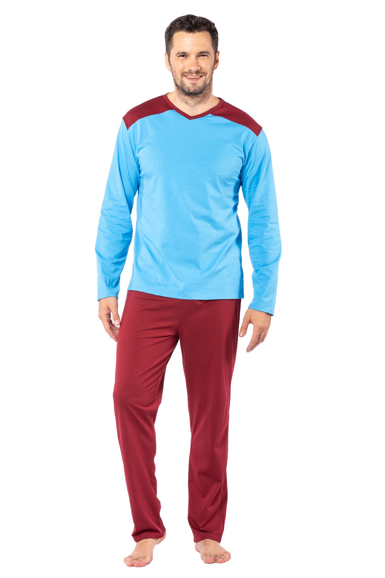 Pijama de barbati PJB115, Albastru