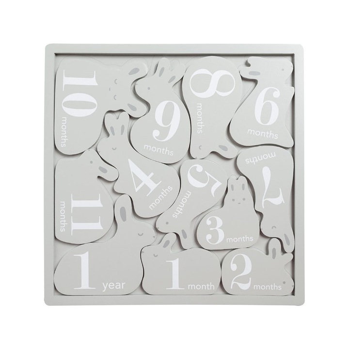 Puzzle aniversar din lemn cu 12 piese, Pearhead