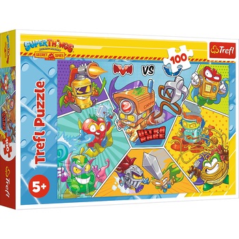 Puzzle Trefl - SuperThings, Spionii secreti in actiune, 100 piese Puzzle Trefl - SuperThings, Spionii secreti in actiune, 100 piese