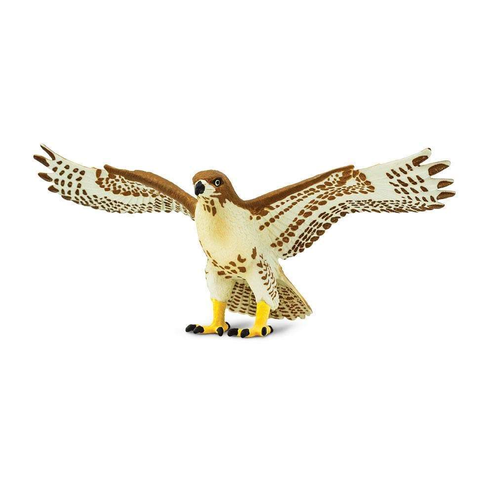 Figurina - Wildlife Animal - Red-Tailed Hawk, Bej, 6 cm