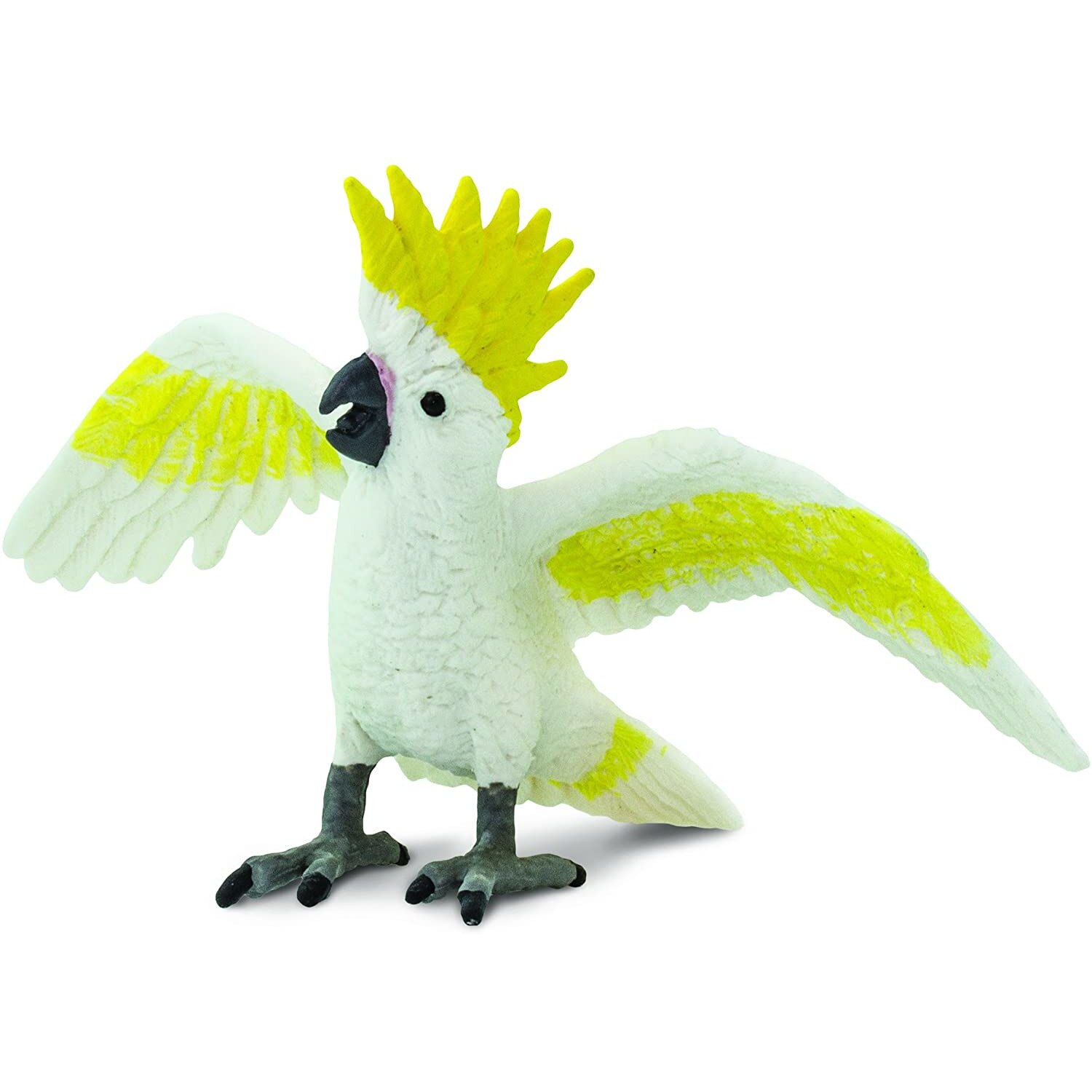 Figurina - Wildlife Animal - Cockatoo, Alb, 7 cm