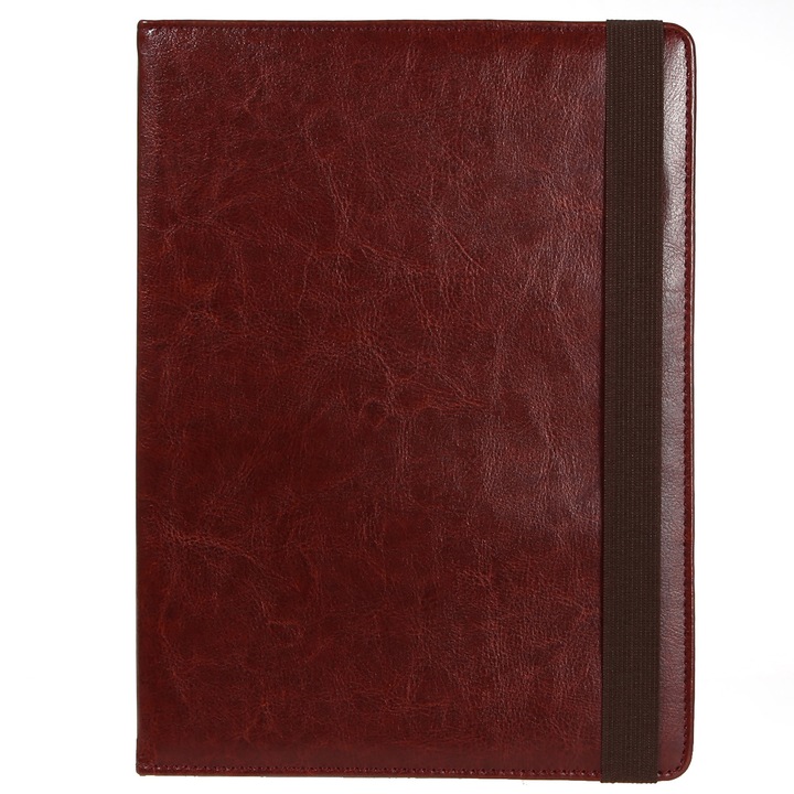 Husa de protectie tableta 360 ° Universala, 8’’, Piele ecologica, Maro