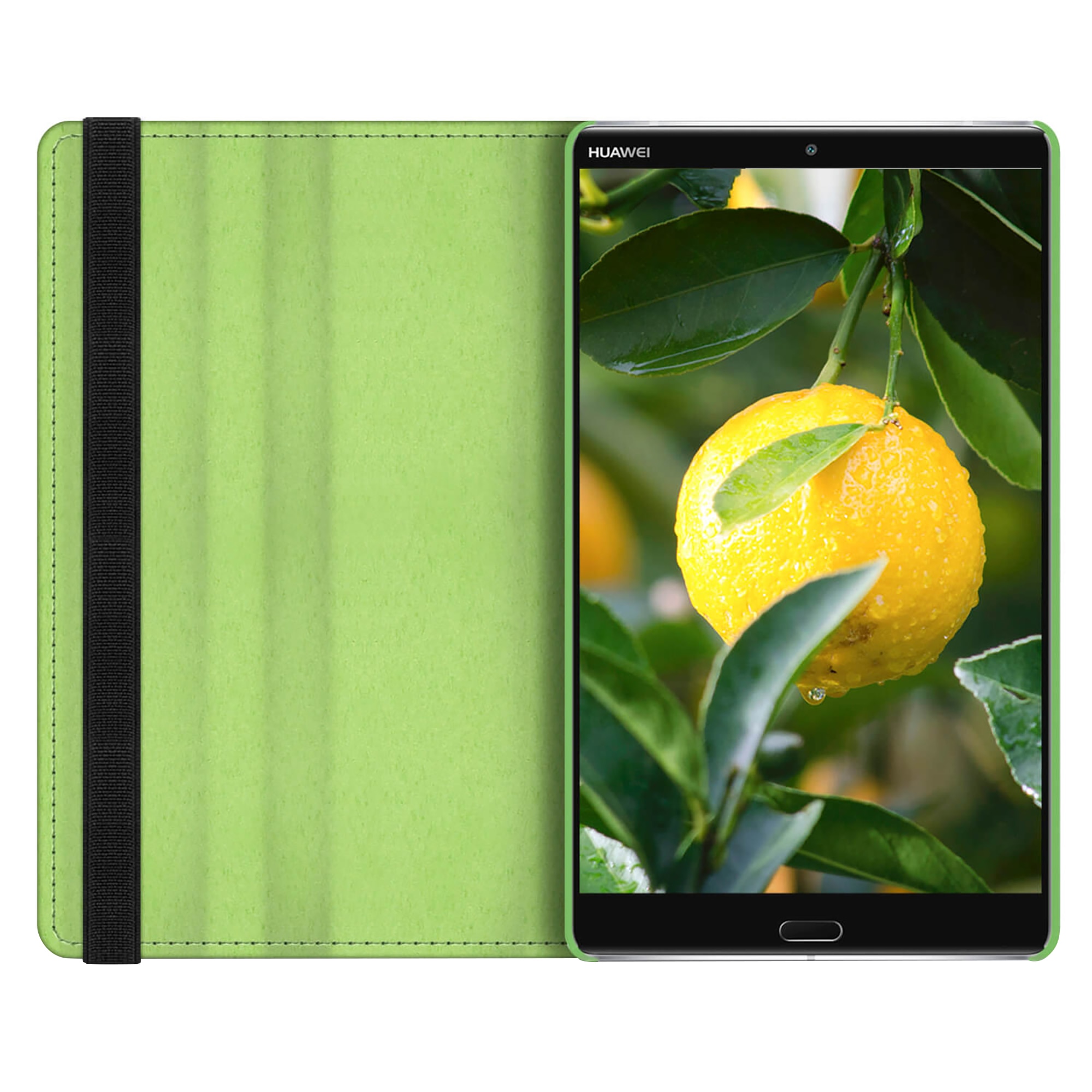 Husa de protectie tableta 360 ° pentru Huawei MediaPad M5 8, Piele ecologica, Verde