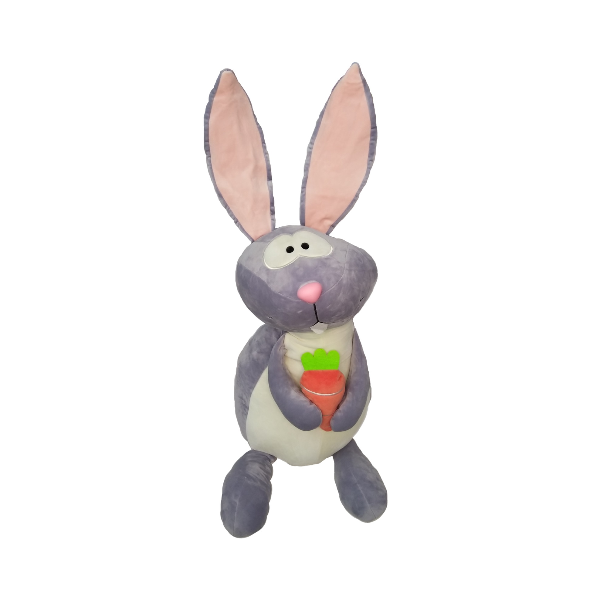 Iepuras de plus 60 cm, Nichita Impex, mov