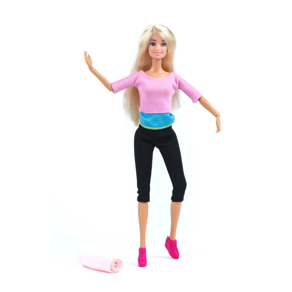 Papusa Icom cu Saltea Yoga Articulata,30cm