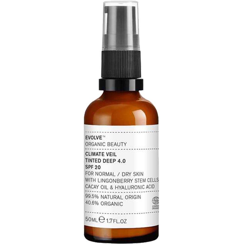 Crema Coloranta de fata Evolve Organic Beauty Climate Veil Deep 4.0 SPF 20 50 ml
