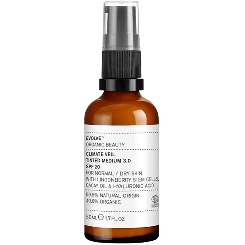 Crema Coloranta de fata Evolve Organic Beauty Climate Veil Medium 3.0 SPF 20 50 ml